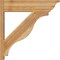 Ekena Millwork Funston Rough Sawn Traditional Outlooker, Western Red Cedar, 8"W x 32"D x 32"H OUT08X32X32FST01RWR - alternate 2